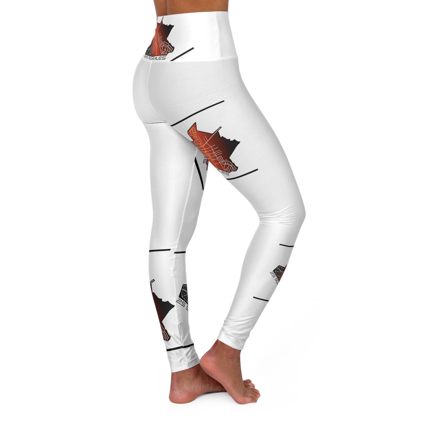 High Waisted Yoga Leggings (AOP)