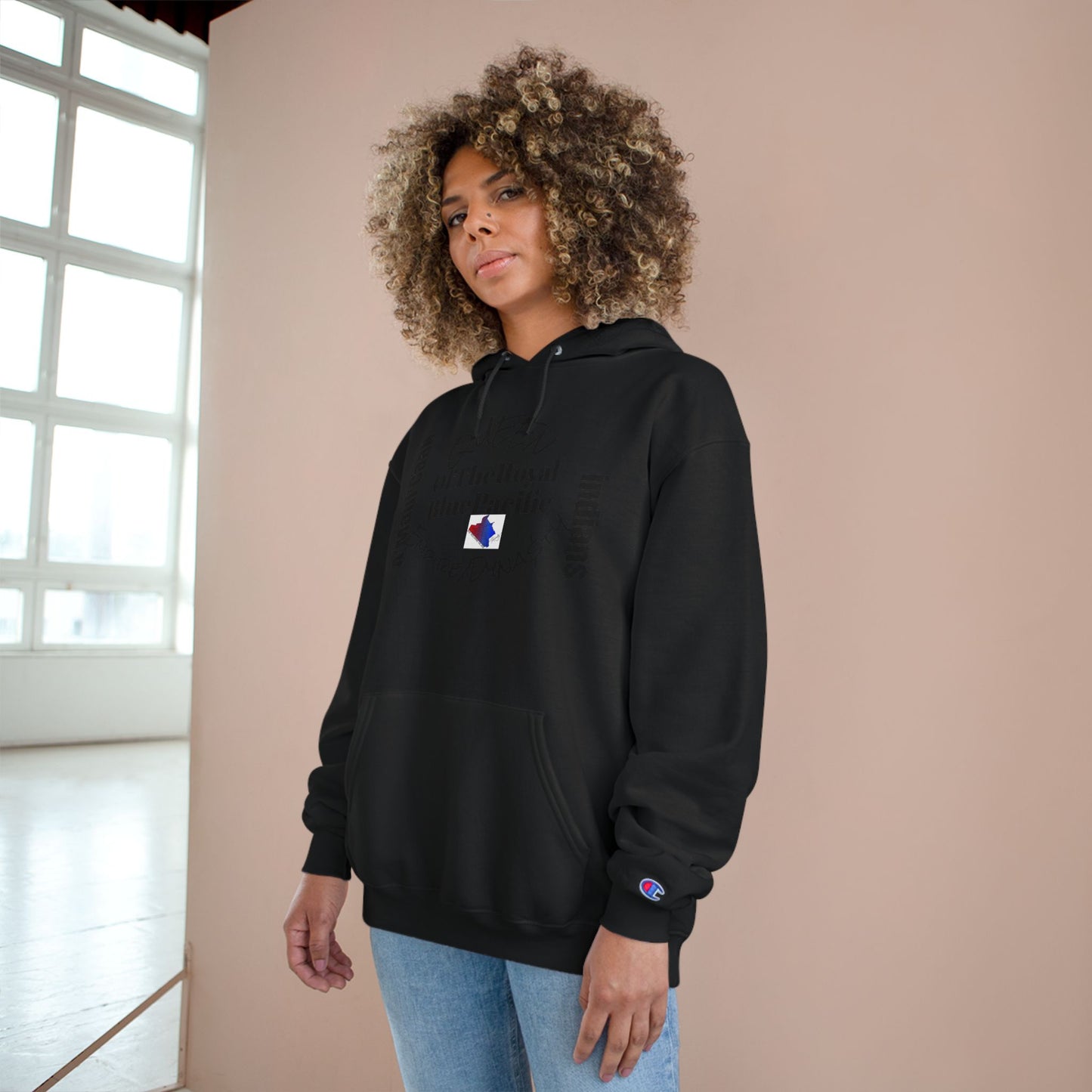 Queen of the Royal Blue Pacific Hoodie, Cozy Pullover Sweatshirt, Unique Gift, Stylish Winter Wear, Casual Loungewear, Trendy Hoodie