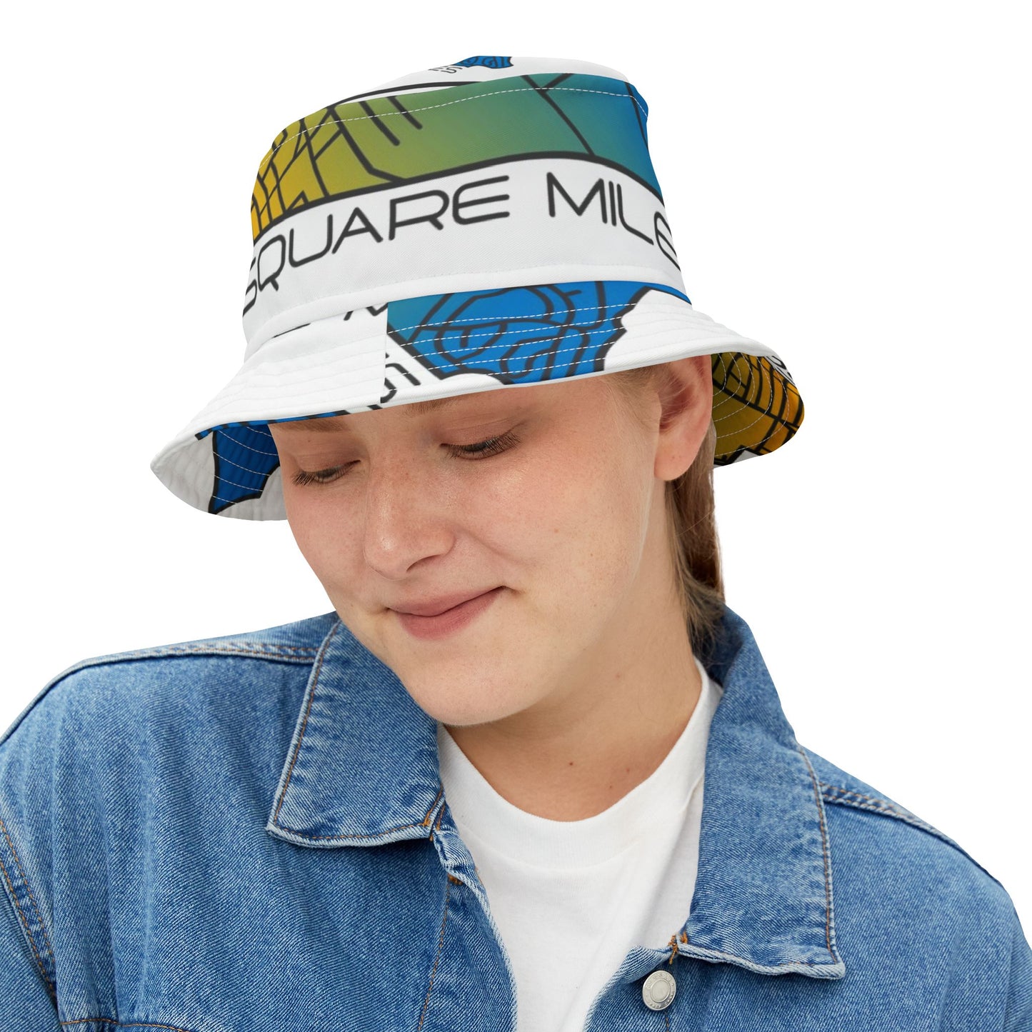 Vibrant AOP Bucket Hat, Secured Summer Style, Festival Accessory, Streetwear Essential, Perfect for Outdoor Adventures, Unique Gift Idea