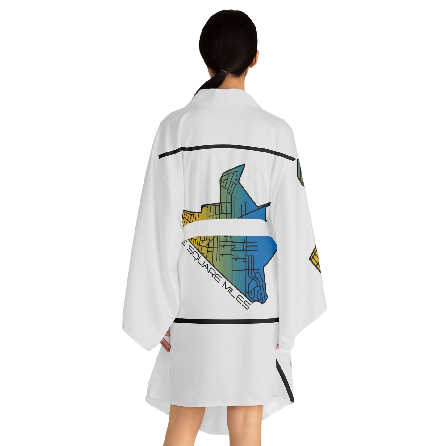 Long Sleeve Kimono Robe (AOP)