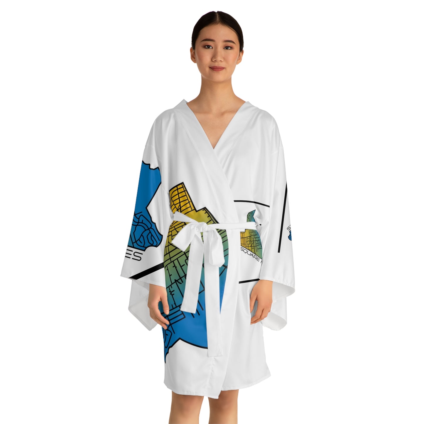 Long Sleeve Kimono Robe (AOP)