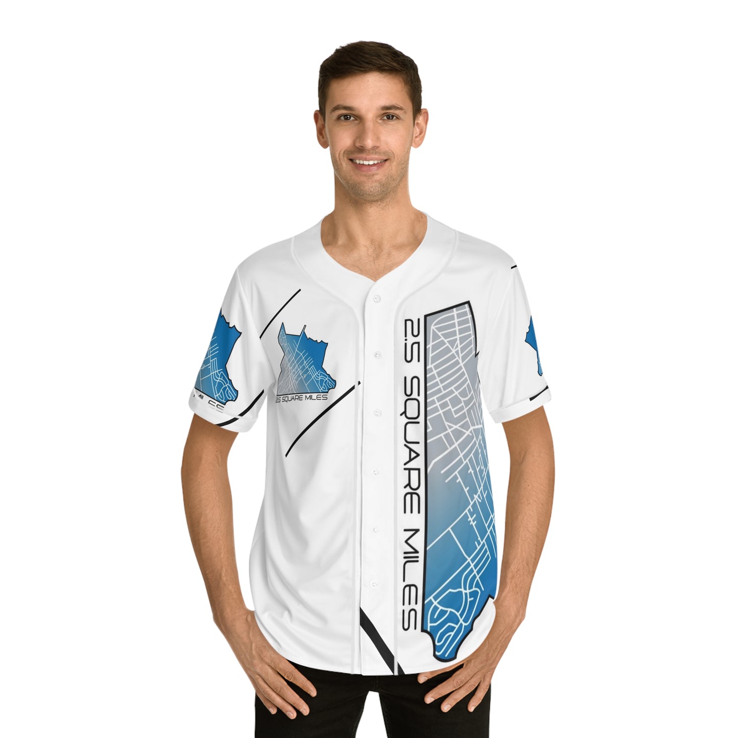 Men's Baseball Jersey with Map Design, Urban Style Sportswear, Cool Summer Gear, Perfect for Game Day, Gifts for Him