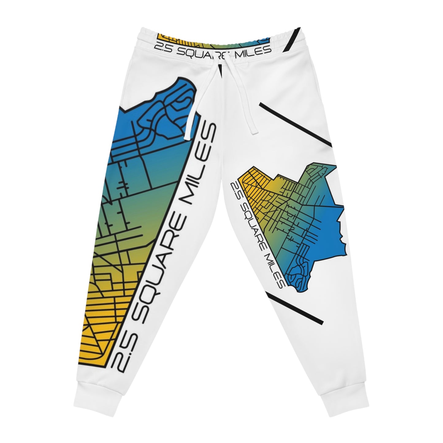 Map-Inspired Athletic Joggers | Comfortable Activewear for Fitness, Casual Outings, Travel, Street Style, Gifts for Him/Her