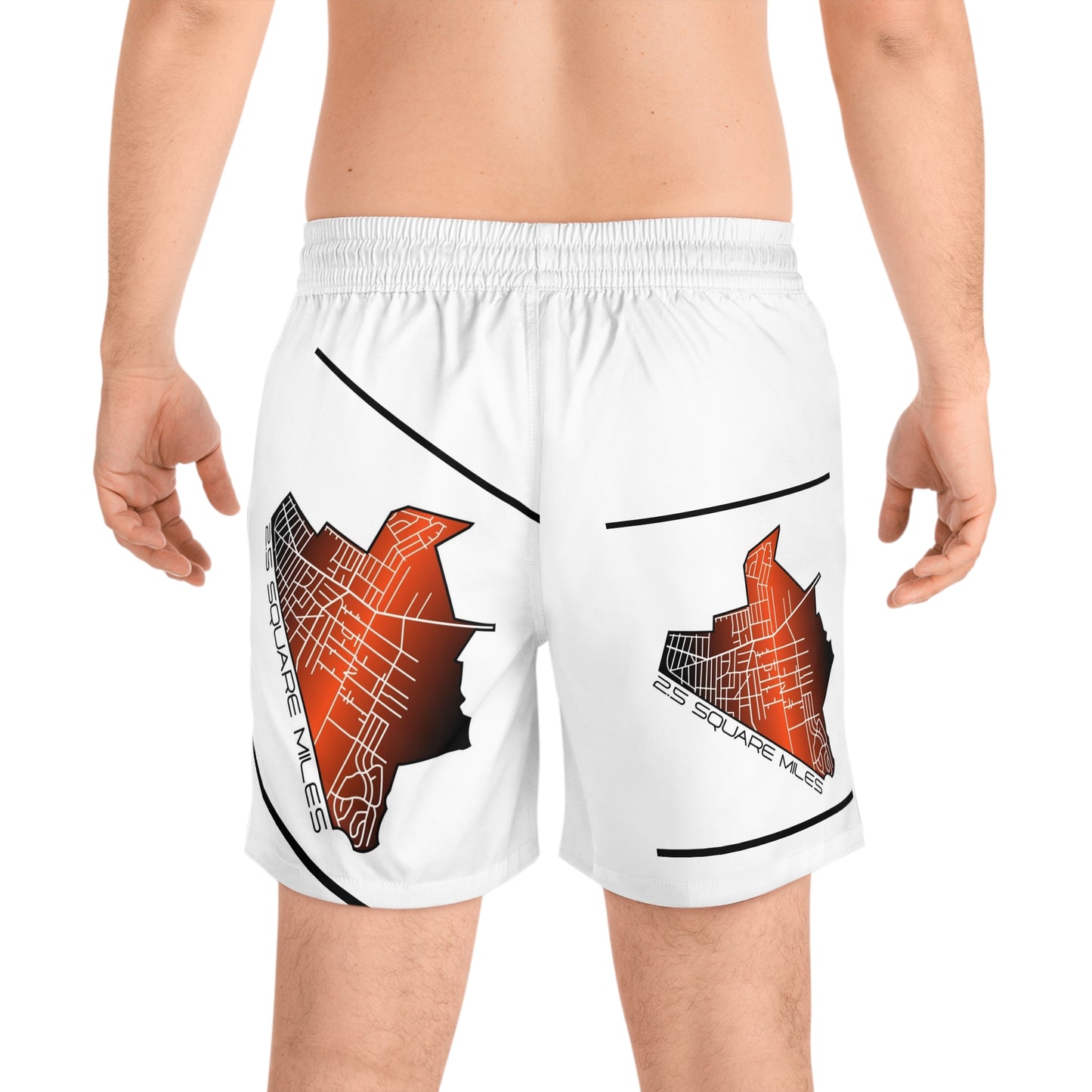 Trendy Men's Swim Shorts - Perfect for Summer Beach Days, Pool Parties, Vacation, and Casual Wear, Graphic Design, AOP Swimwear