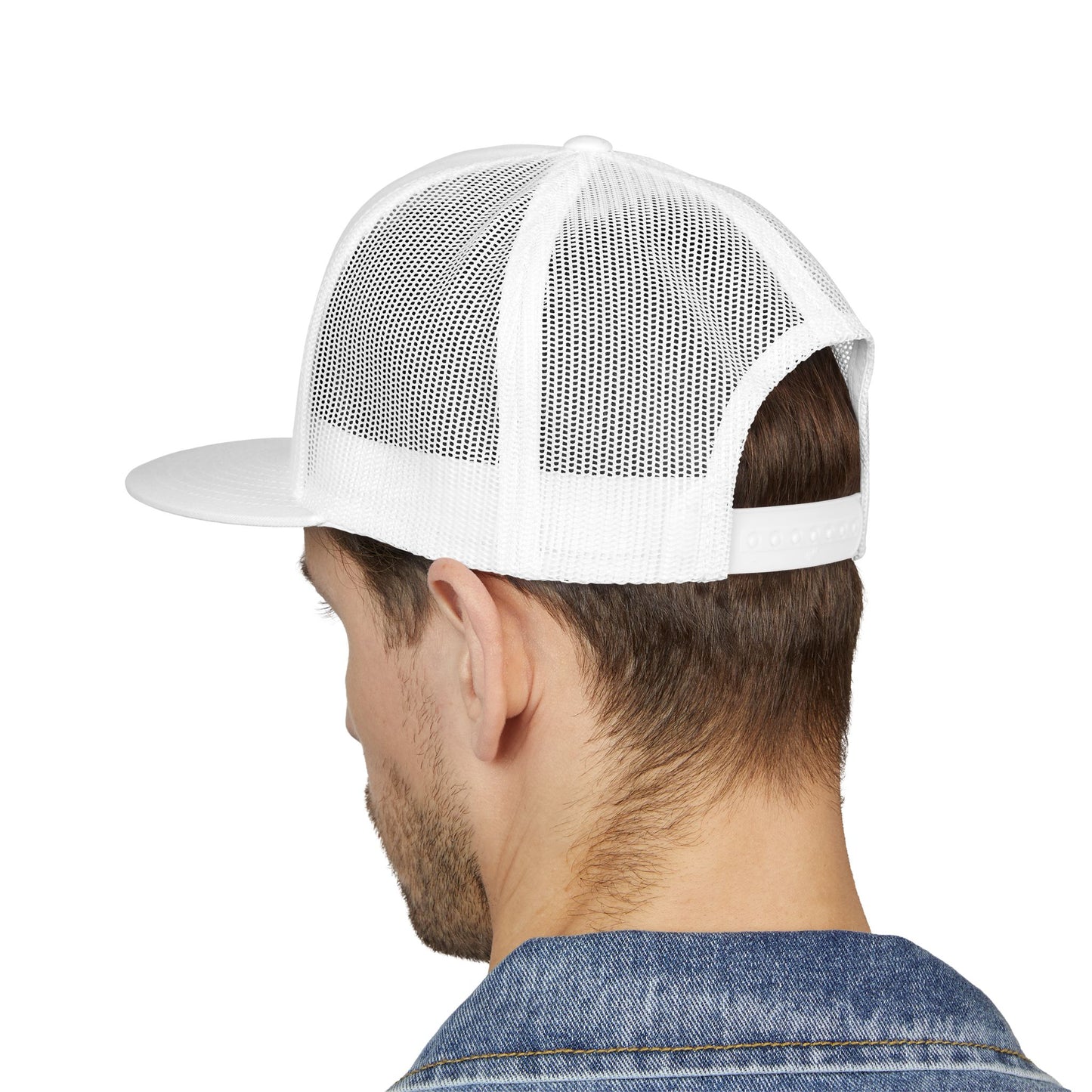 Stylish Embroidered 5 Panel Trucker Cap, Casual Hat, Adjustable Cap, Outdoor Accessories, Gift for Him/Her
