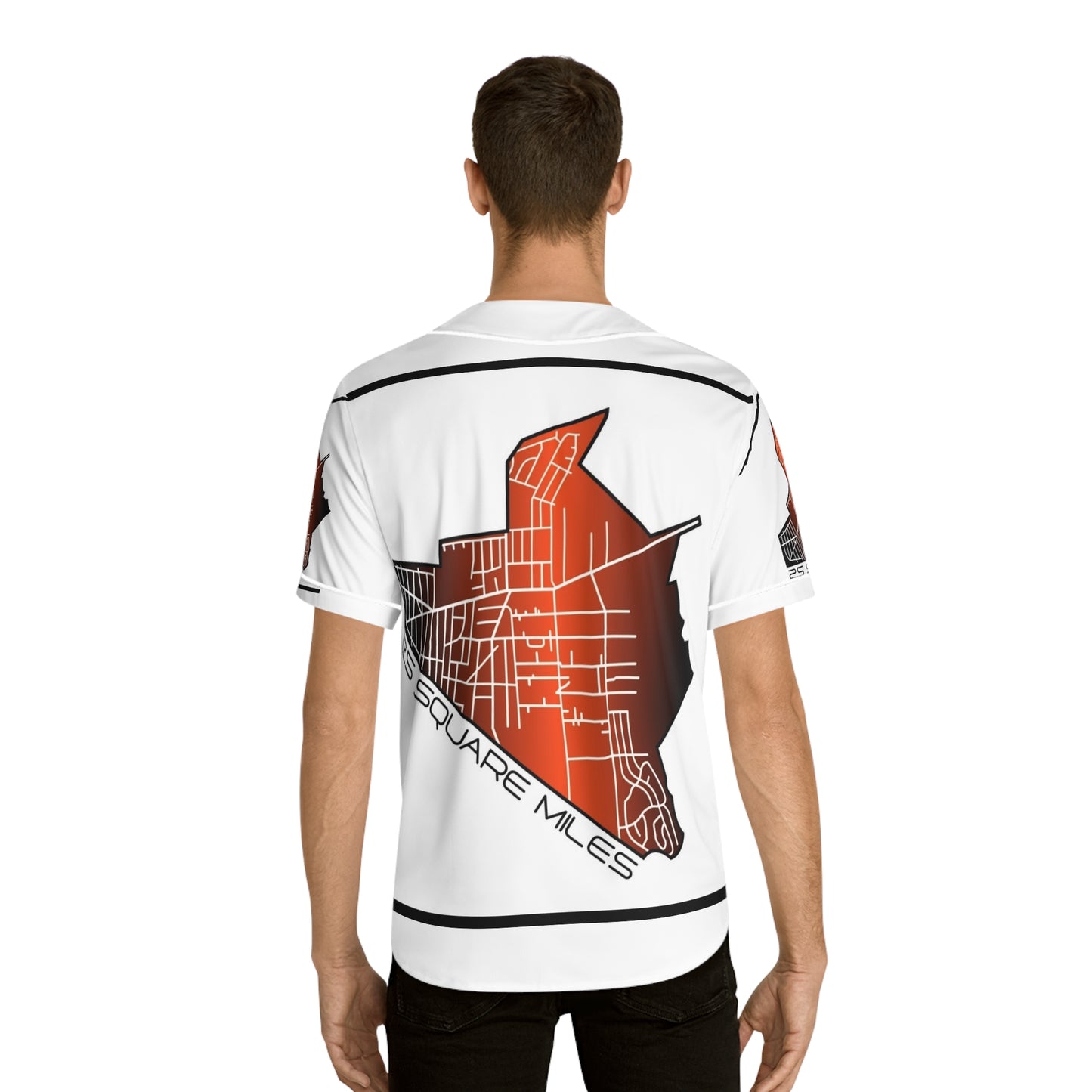 Men's Baseball Jersey with Unique Map Design - Perfect for Sports Fans, Casual Wear, Gifts, Summer Events, and Team Spirit