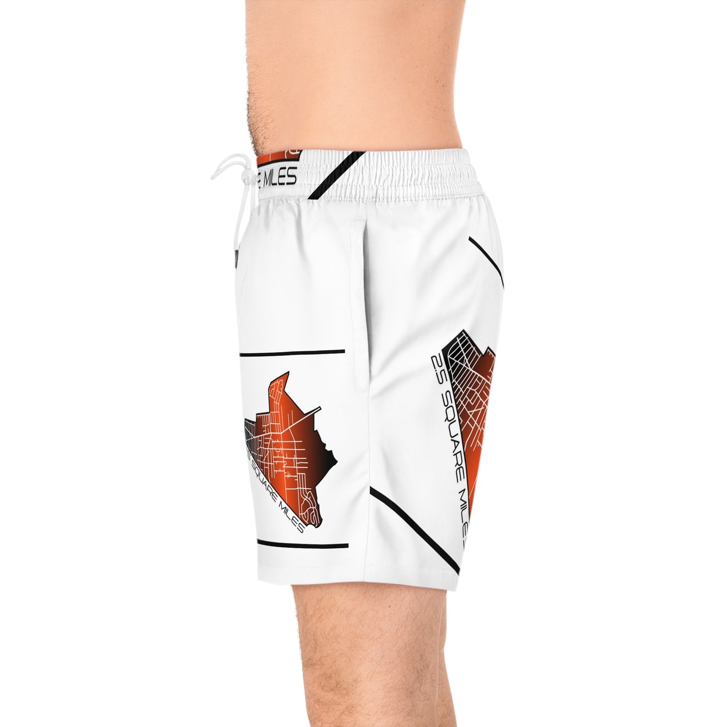 Trendy Men's Swim Shorts - Perfect for Summer Beach Days, Pool Parties, Vacation, and Casual Wear, Graphic Design, AOP Swimwear