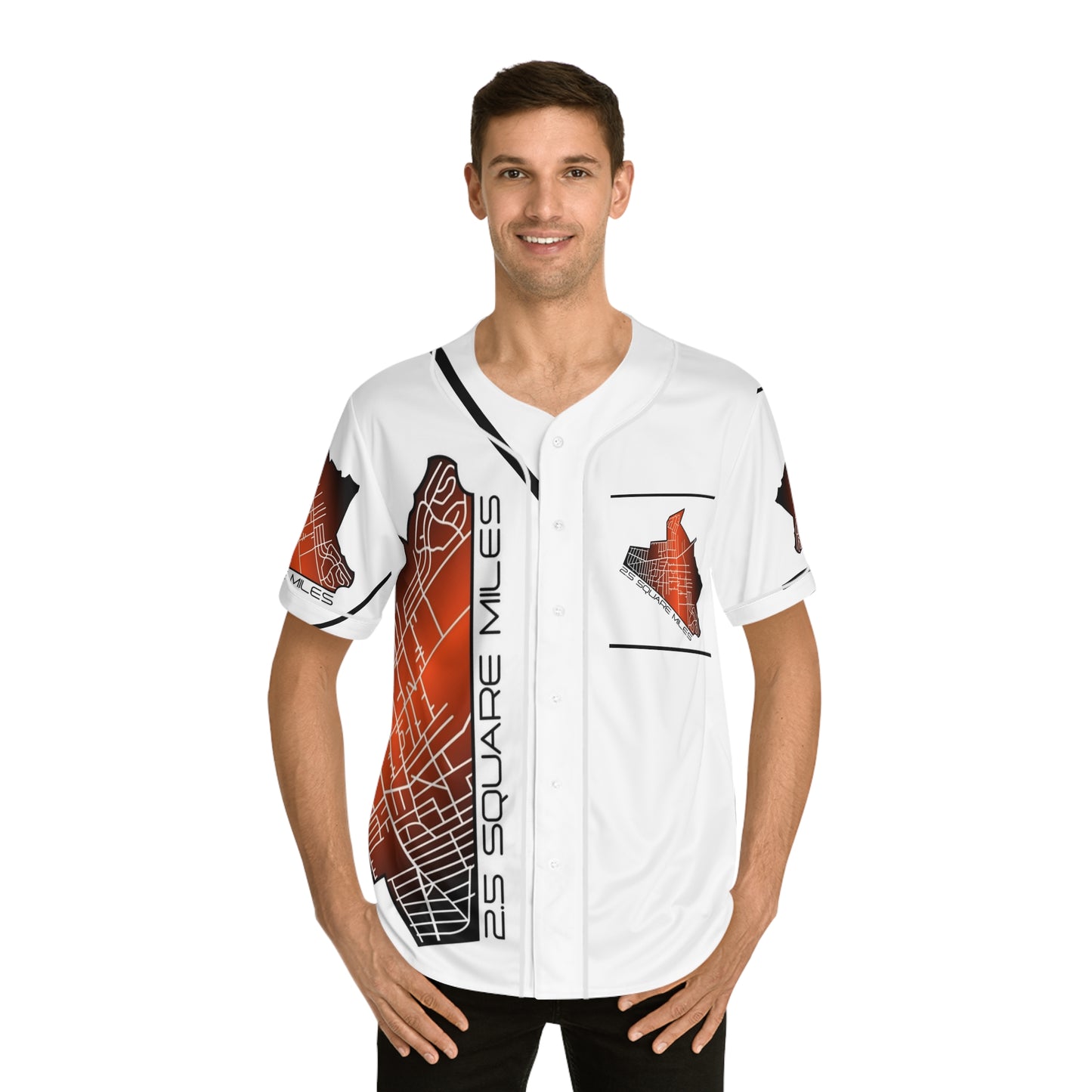 Men's Baseball Jersey with Unique Map Design - Perfect for Sports Fans, Casual Wear, Gifts, Summer Events, and Team Spirit