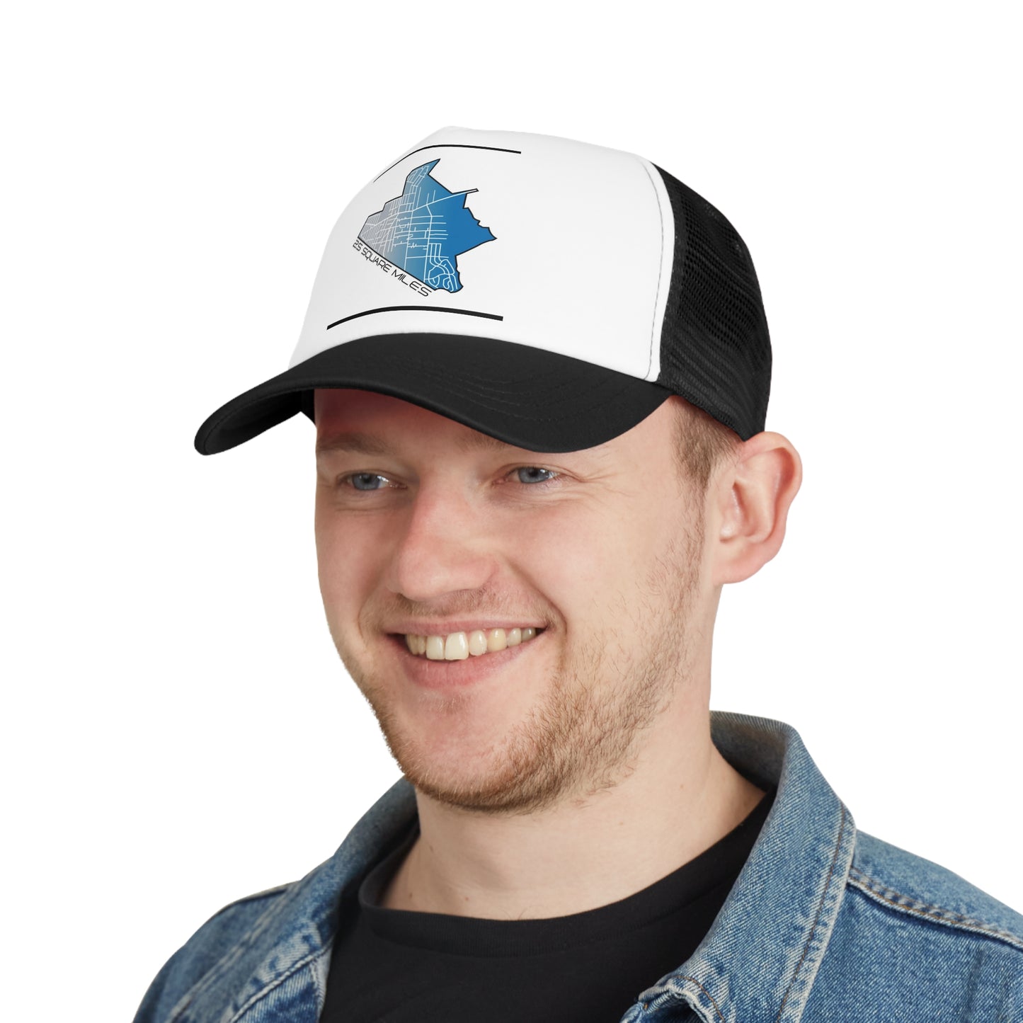 Custom Mesh Cap with City Map Design, Cool Trucker Hat for Outdoor Adventures, Urban Fashion, Gift for Travelers, Unique Accessories