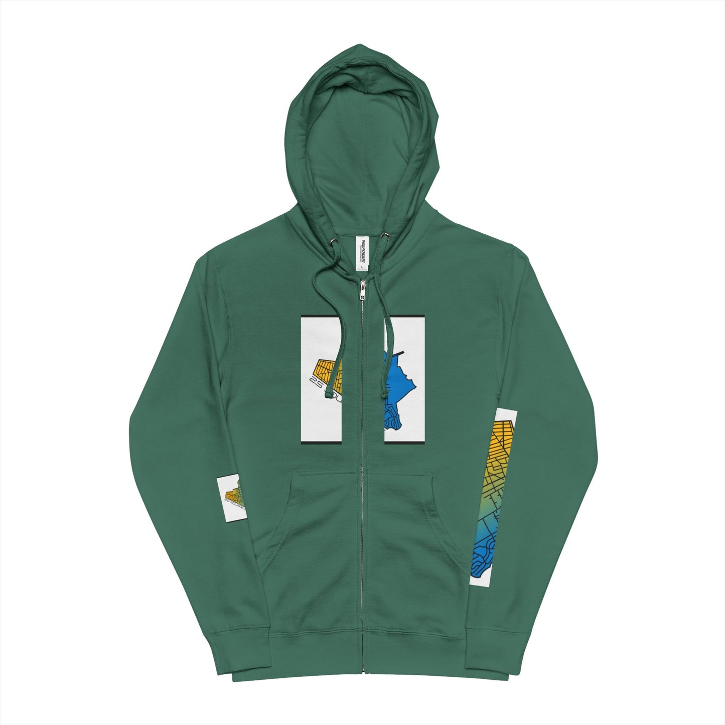 Unisex Fleece Zip Up Hoodie