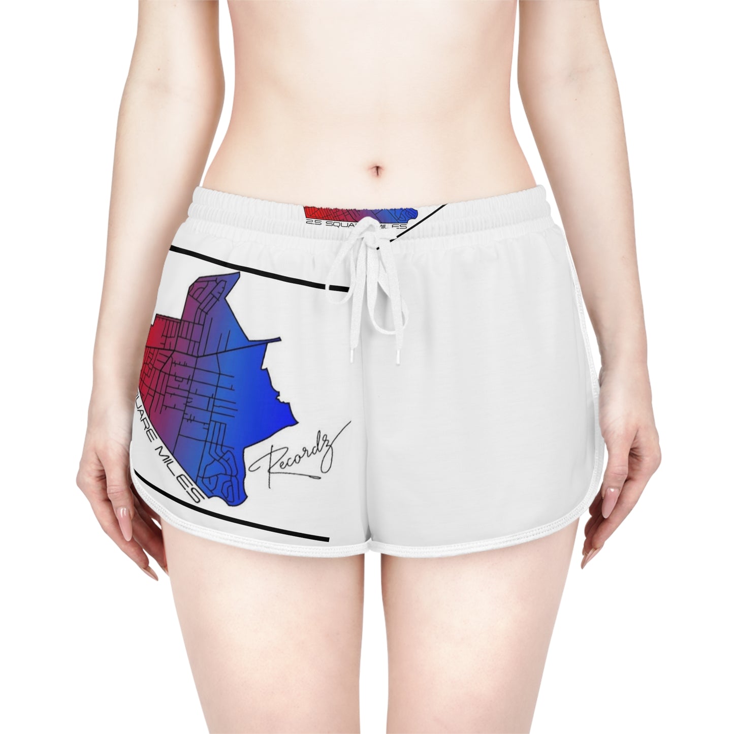 2.5 Square Miles Women's Relaxed Shorts (AOP)
