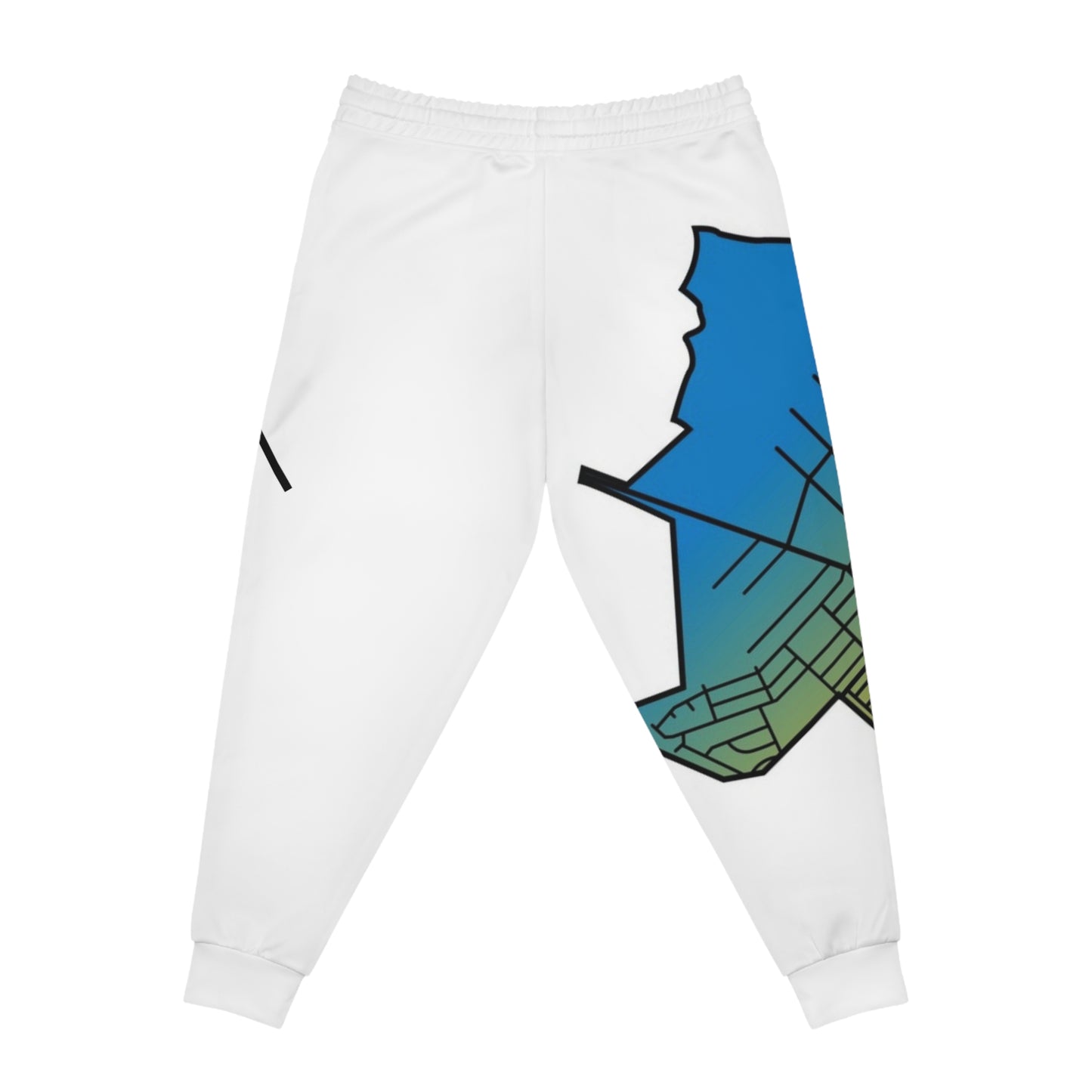 Map-Inspired Athletic Joggers | Comfortable Activewear for Fitness, Casual Outings, Travel, Street Style, Gifts for Him/Her