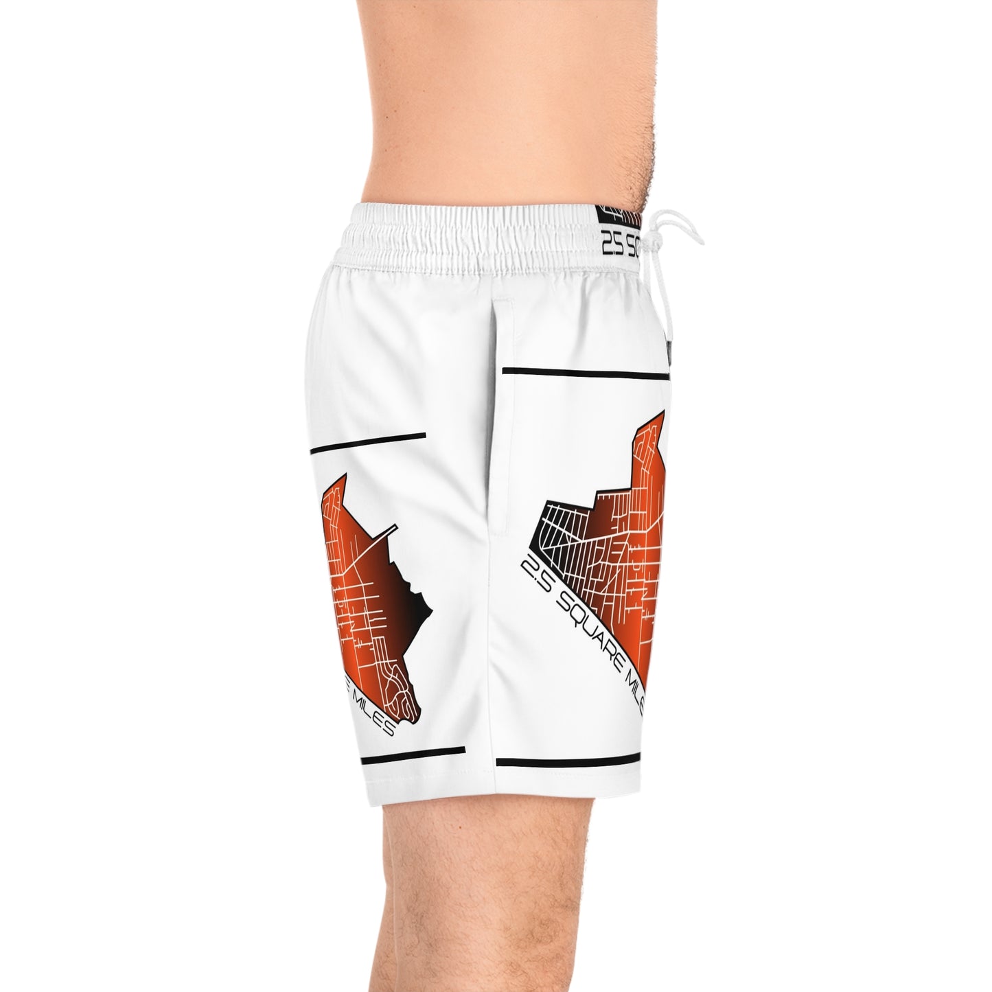 Trendy Men's Swim Shorts - Perfect for Summer Beach Days, Pool Parties, Vacation, and Casual Wear, Graphic Design, AOP Swimwear